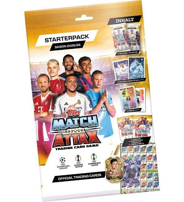 (Naujiena!) UEFA Champions League 2026 Match Attax kortelių Pradinis rinkinys