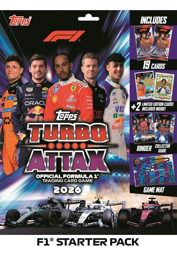 (Naujiena!) Topps Formula 1® 2026 Turbo Attax - Startinė pakuotė